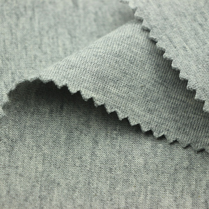 VICTORYTEX Knit Weft 75 Cotton 25 Polyester Gray Yarn Dyed Plain Interlock Air Layer 3D Scuba Interlock Knit Fabric for Garment