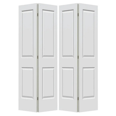 Wood Door Interior Folding Door Hollow Core HDF White Primed Wooden Accordion Sliding Door