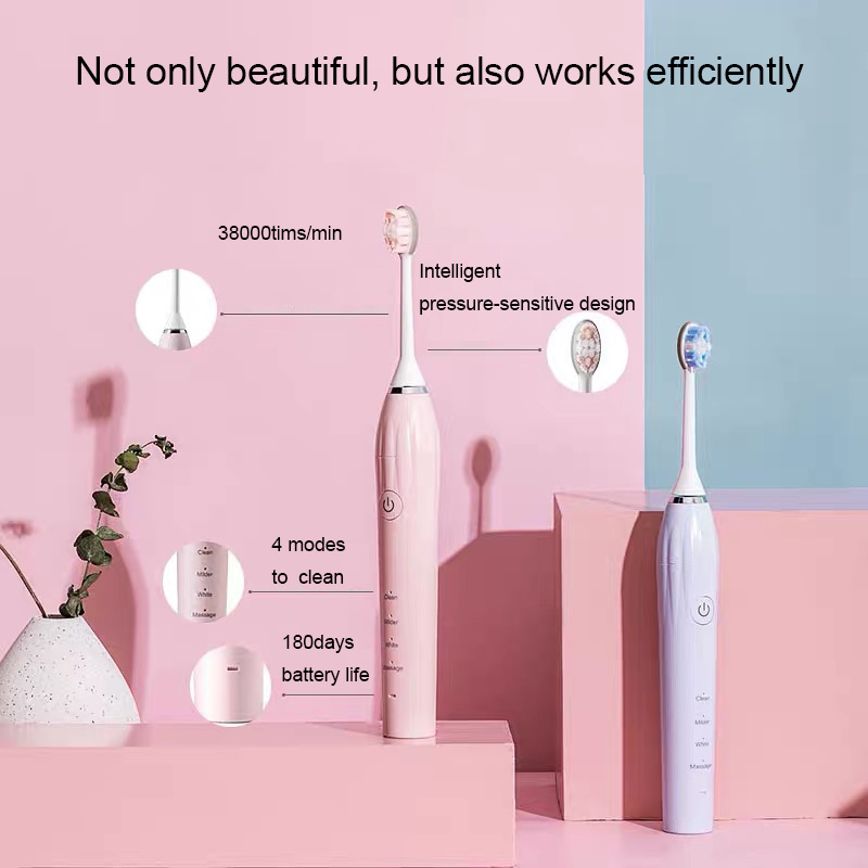 SINBOL Dupont Traveling Mini Mechanical Wall Mounted Medium Premium Portable Travel Electric Sonic Toothbrush