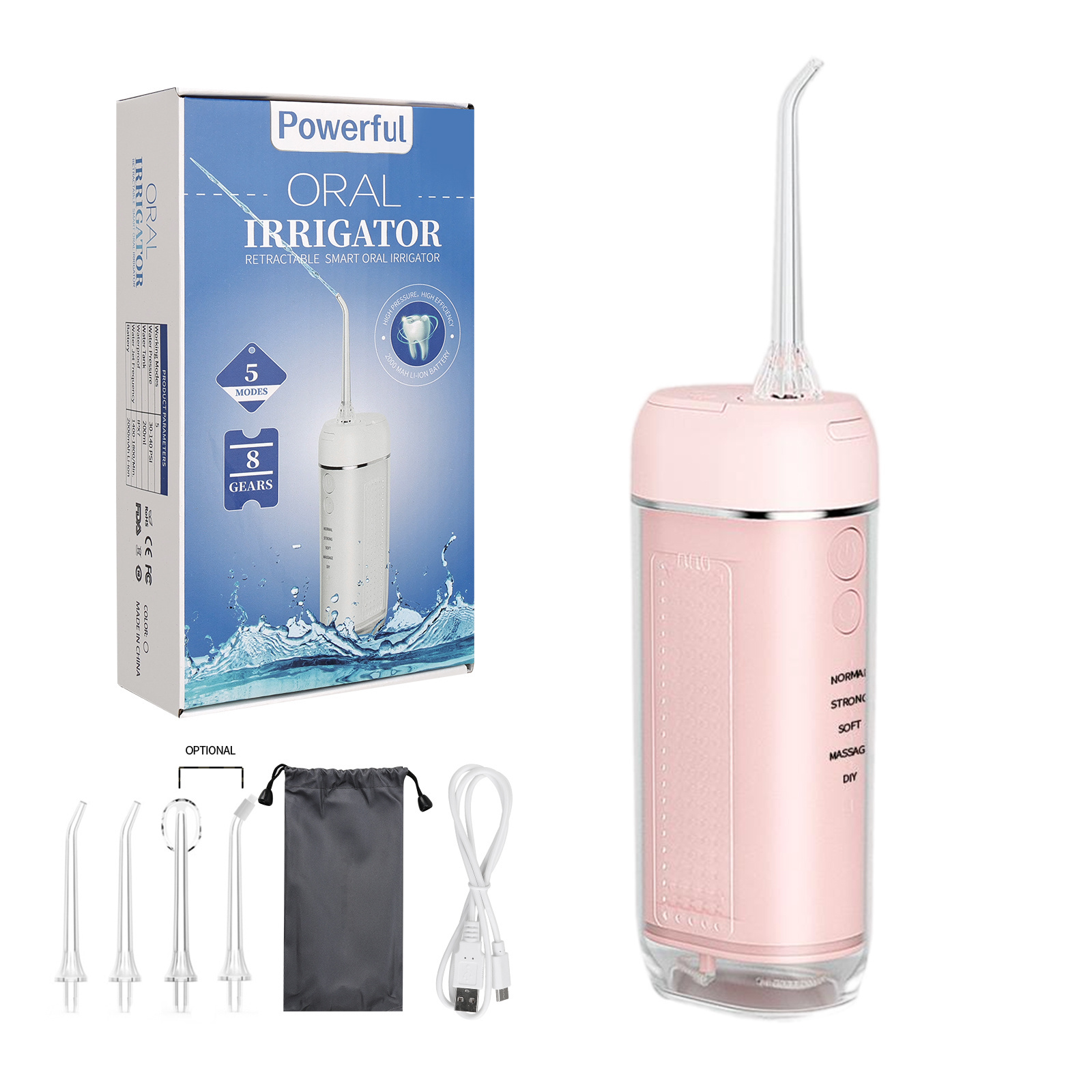 SINBOL High Pressure Mini Water Water Flosser Gum Cleaner Oral irrgiator Dental Flosser For Braces