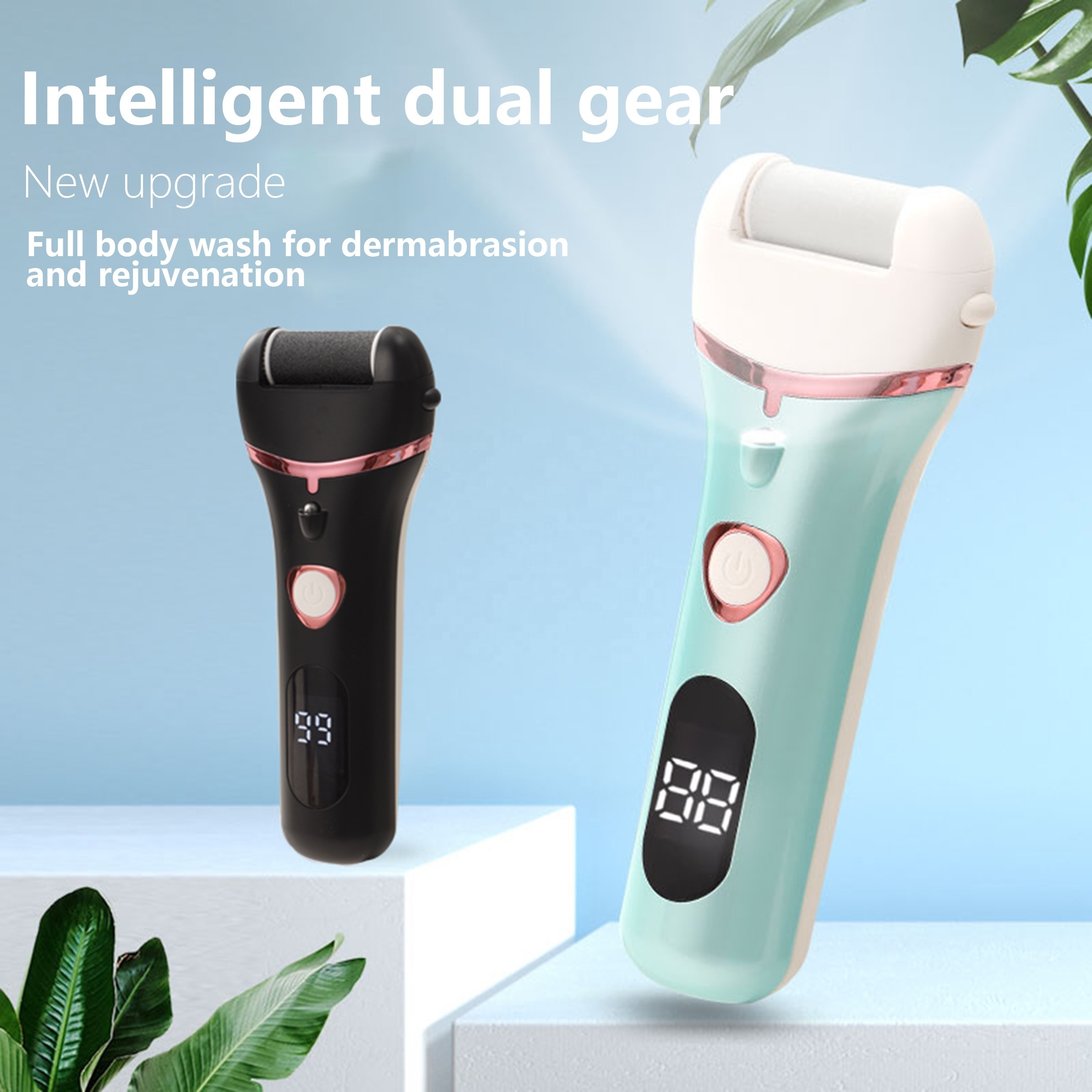 Led Display Foot Callus Remover For Hard Cracked Dry Dead Skin Rechargeable Pedicure Tools Electric Callus Remover For Feet