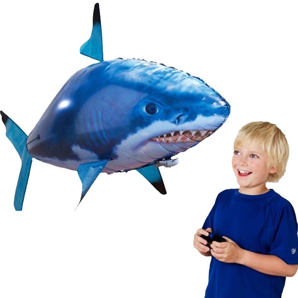 Popular Inflatable Kid Rc Fish Flying Shark Remote Control Shark