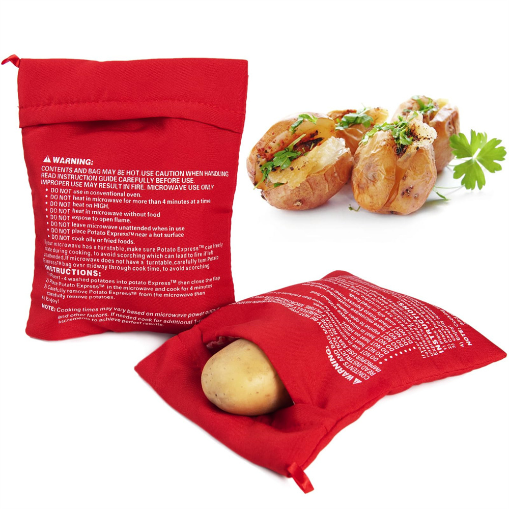 Reusable Express Microwave Potato Cooker Baked Pouch Microwave Potato Bag