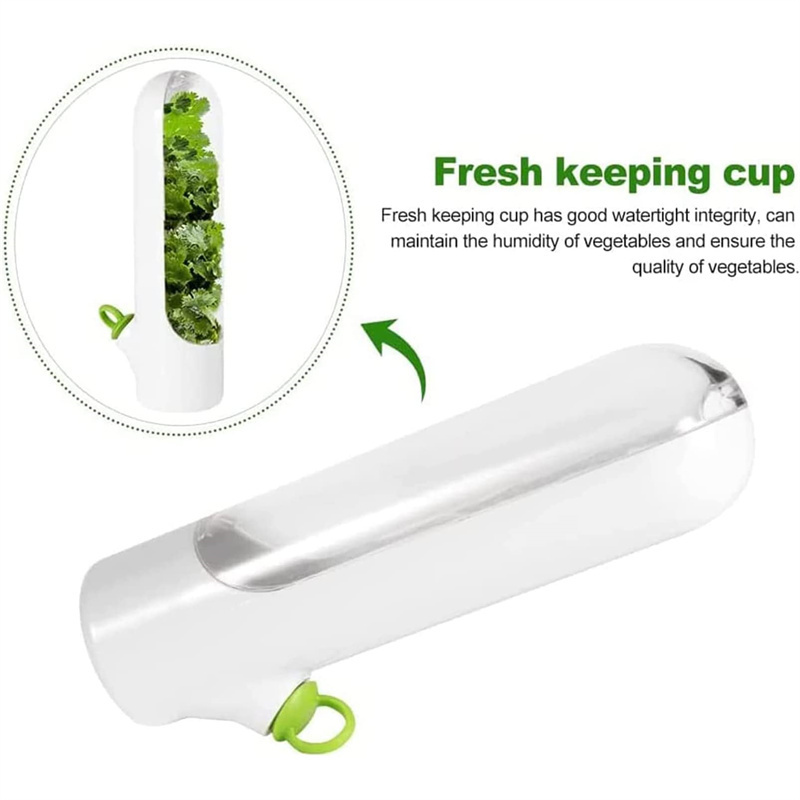 Herb Saver Best Keeper, Herb Saver for Refrigerator Fresh Cilantro Herb Storage Container//