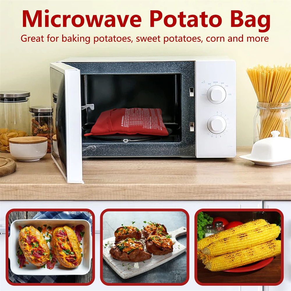 Reusable Express Microwave Potato Cooker Baked Pouch Microwave Potato Bag