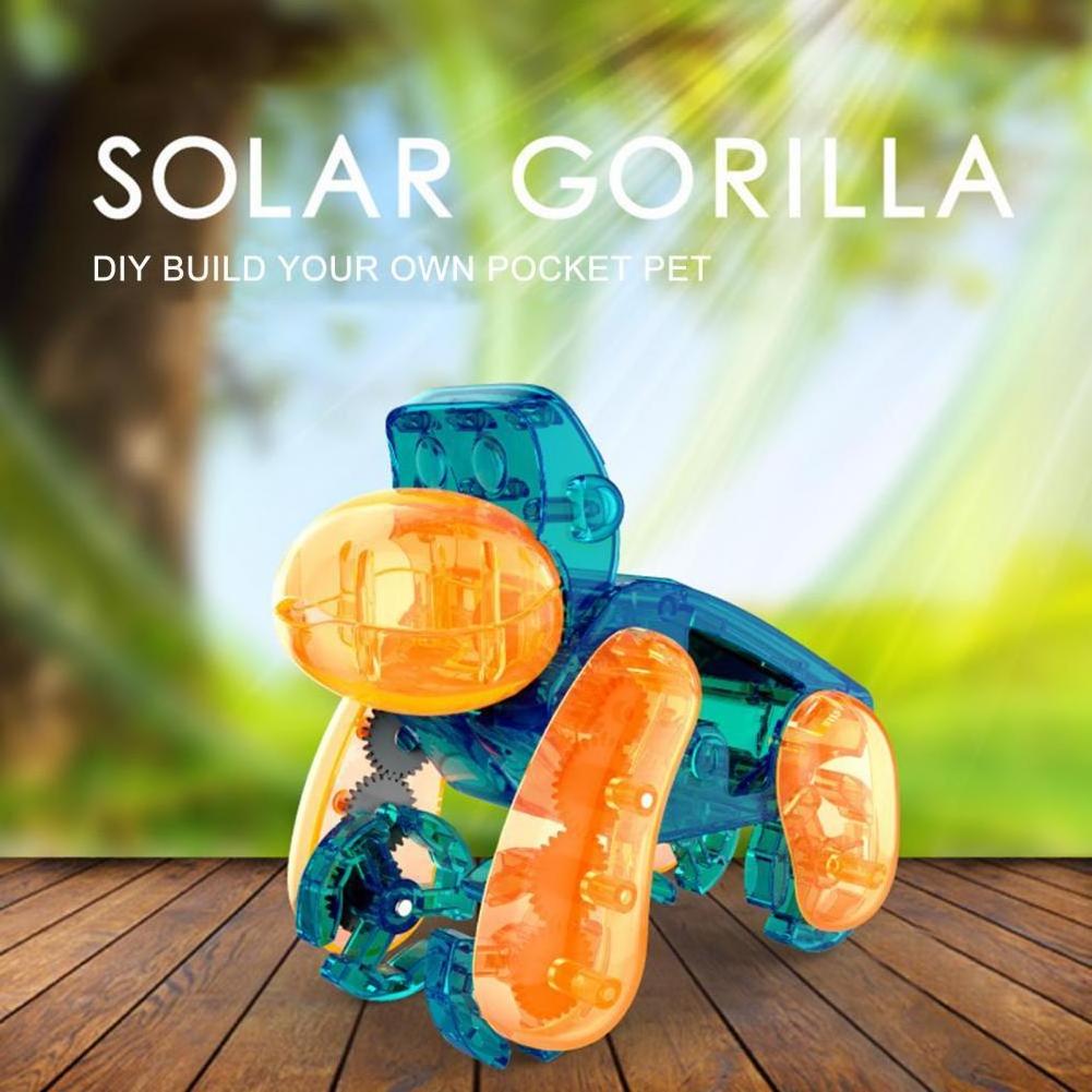 Solar Kids Toys, Assembly DIY Educational Toys Snail Orangutan Robot Solar System Toy//