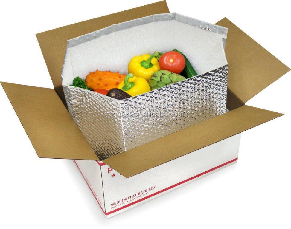 8*8*8 Inches Thermal Insulated Box Liner, Aluminum Foil Food Insulation Cooler Liners Shipping Boxes