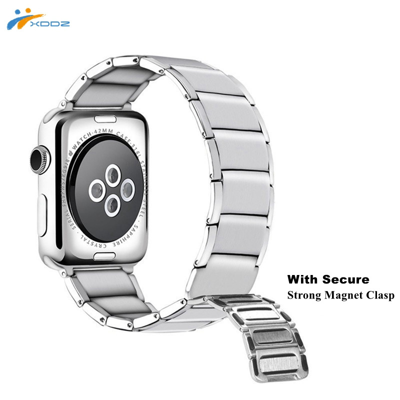 XDDZ 2018 NEW For Apple Watch Band 38mm, Magnetic Stainless Steel Metal Magnetic Replacement Strap Bands for iWatch Series 3/2/1