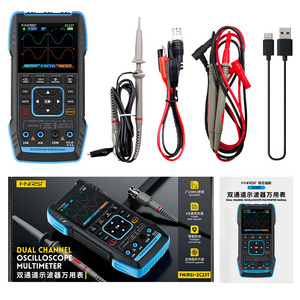 FNIRSI 2C23T 3 in 1 Multifunctional Machine, Dual channel 10Mhz Handle Digital Oscilloscope + Multimeter + Signal Generator