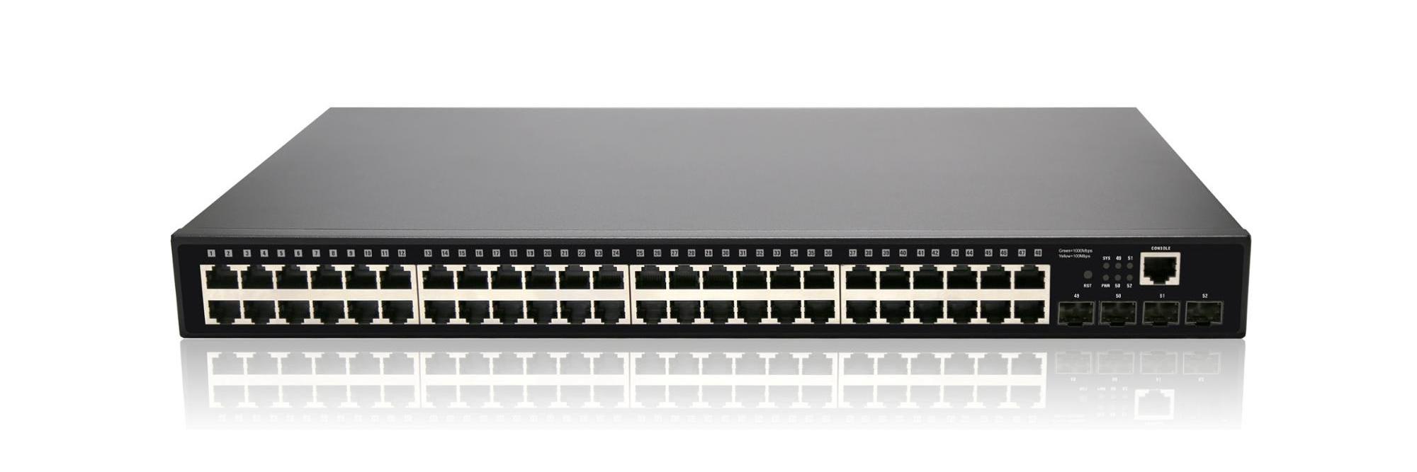 48 Port POE Switch 10g Sfp 48 Port Gigabit L3 Managed Network Ethernet Switch