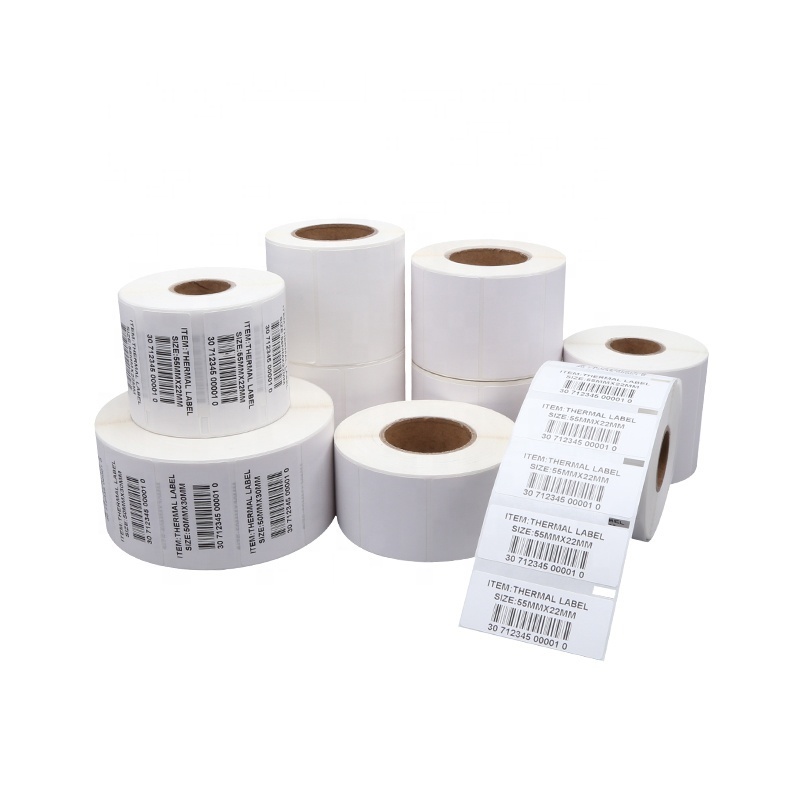 Thermal Adhesive Shipping Labels 2''*1''  Thermal Mailing Address Paper Direct Thermal Barcode Sticker Label Rolls