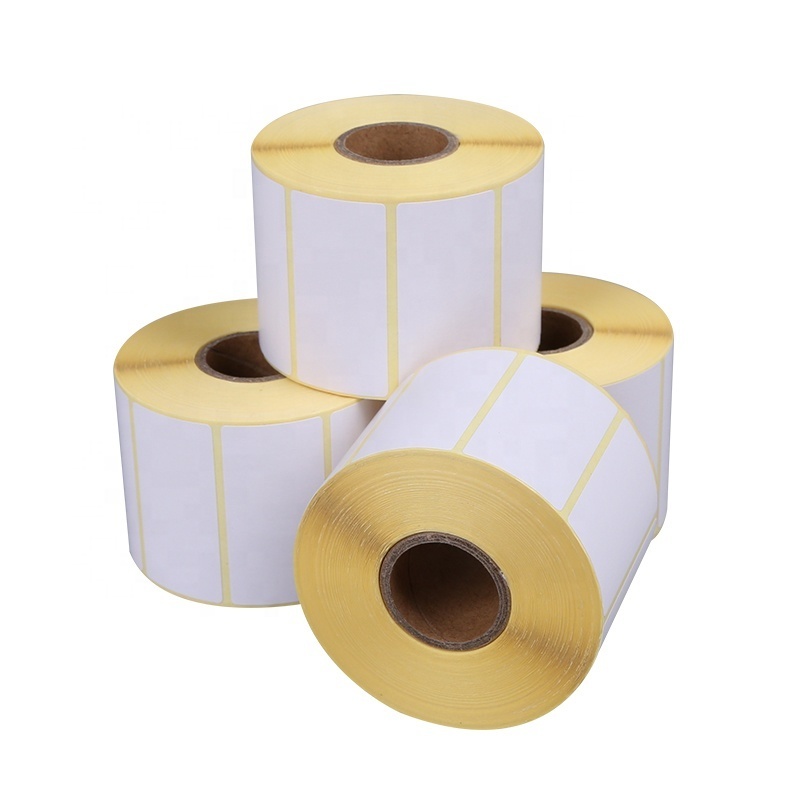 Thermal Adhesive Shipping Labels 2''*1''  Thermal Mailing Address Paper Direct Thermal Barcode Sticker Label Rolls