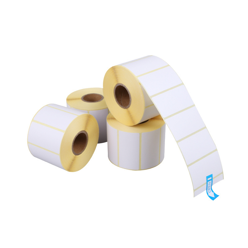 Custom Eco Round Thermal Print Label Roll Cheap Cash Register Thermal Transfer Label Sticker Roll 100X150