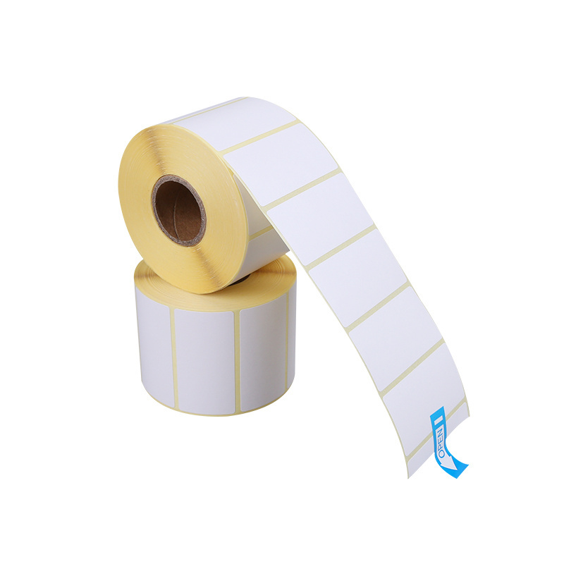 Custom Eco Round Thermal Print Label Roll Cheap Cash Register Thermal Transfer Label Sticker Roll 100X150