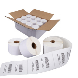 factory direct shipping label 4x6 thermal barcode logo customized direct thermal/ thermal transfer label sticker roll