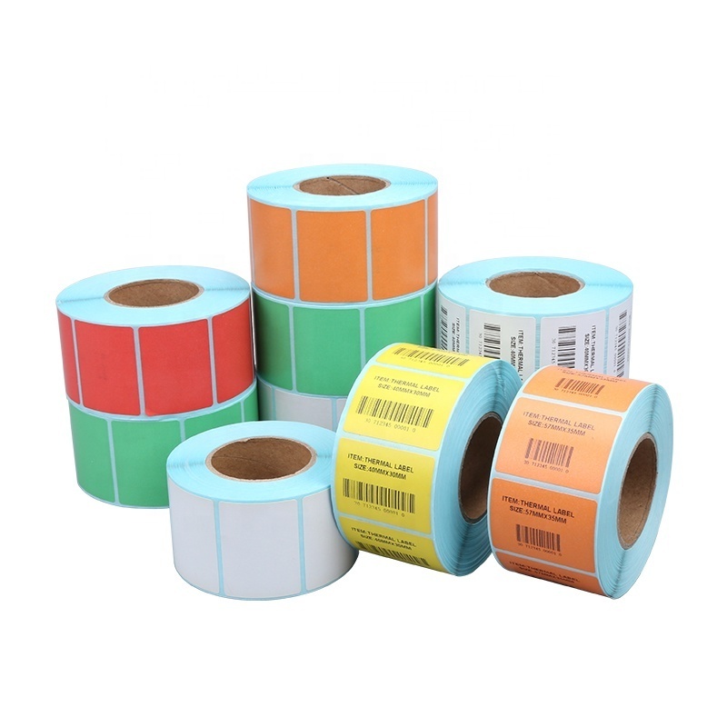 Thermal Adhesive Shipping Labels 2''*1''  Thermal Mailing Address Paper Direct Thermal Barcode Sticker Label Rolls