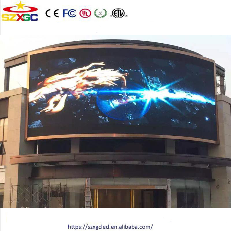 outdoor advertising billboard video wall 32*16 Dot pitch p8 rgb led matrix panel