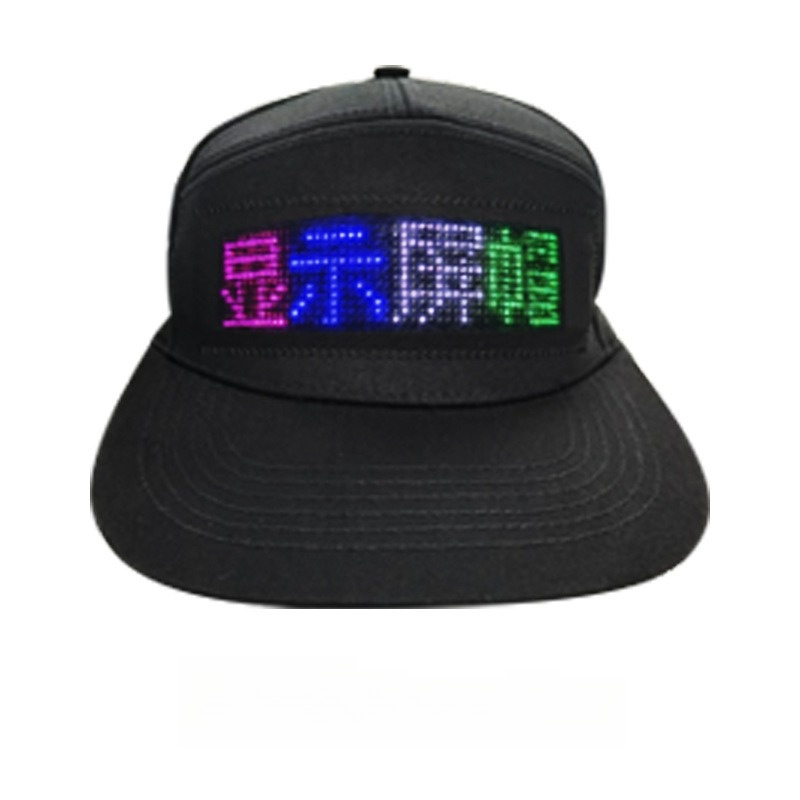 High Brightness APP Controlled Programmable Rave Hat Bluetooth Message Display baseball Hat For Party Christmas Halloween