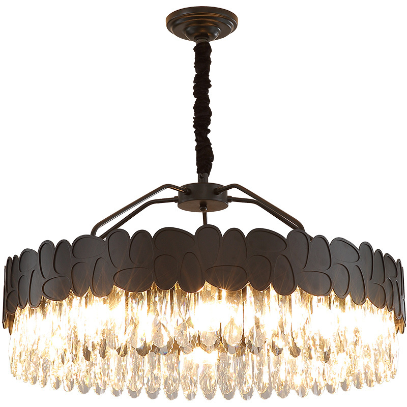 Matte black metal contemporary chandelier pendant lights ceiling lights