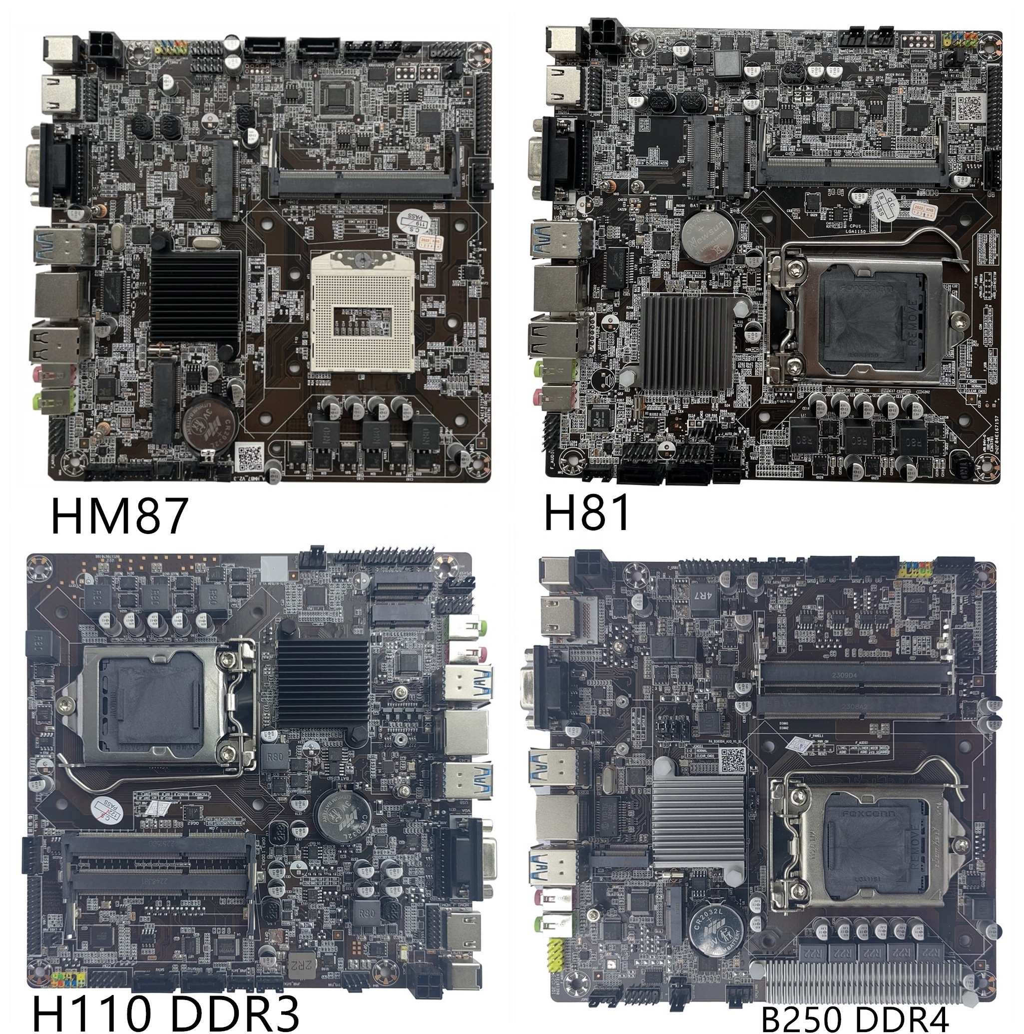 Mini ITX HM570 Mainboard with 6 COM M.2 NVME, NGFF, HD-MI + DP for Intel Core i9 i7 i5 i3