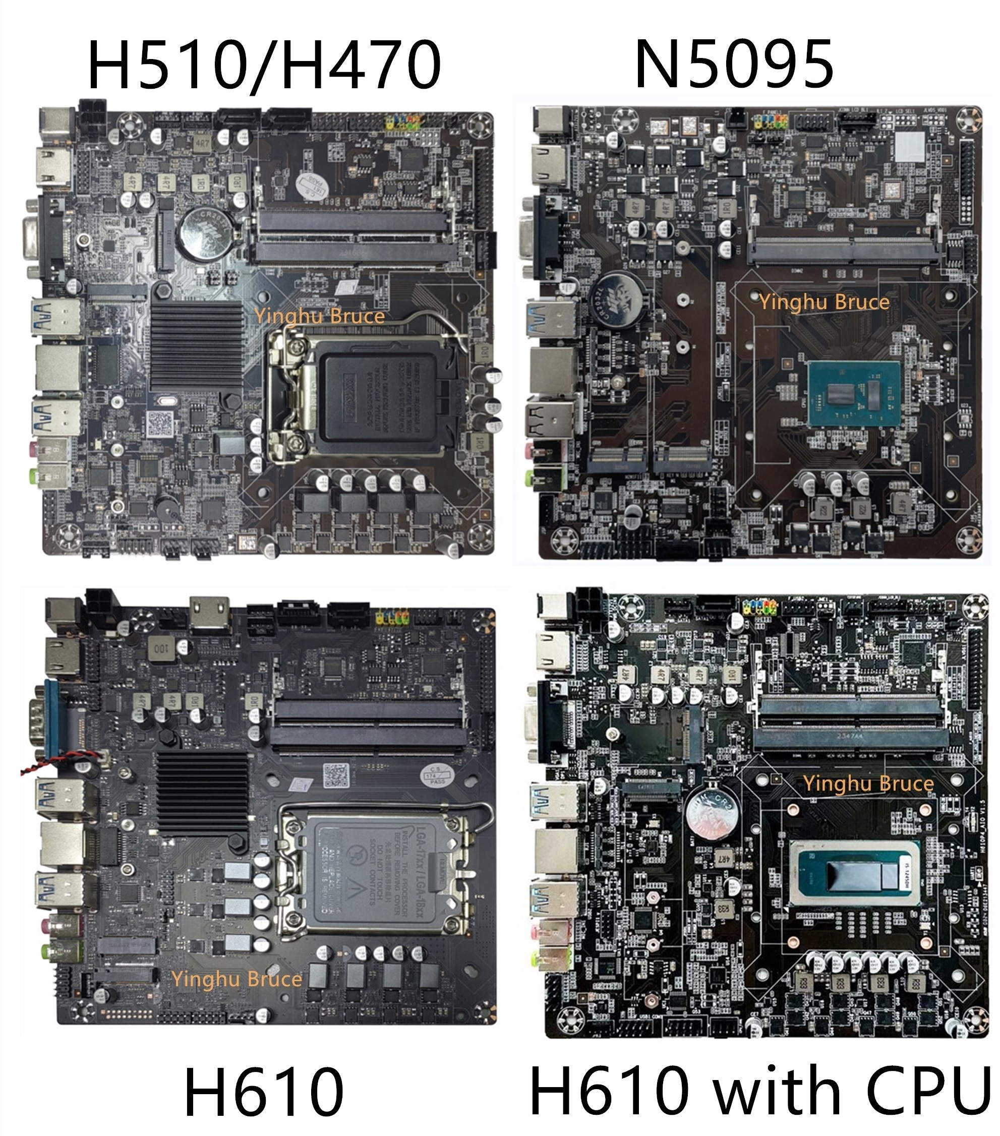 Winnfox MB H610  Motherboard LGA 1700 with M.2 NVME for AIO and MINI PC