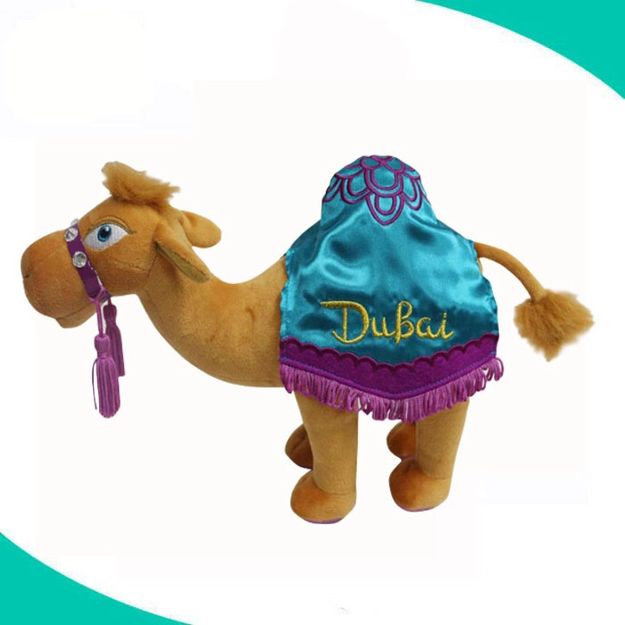 Factory 100% handmade animal plush toys Dubai camel stuffed soft toys