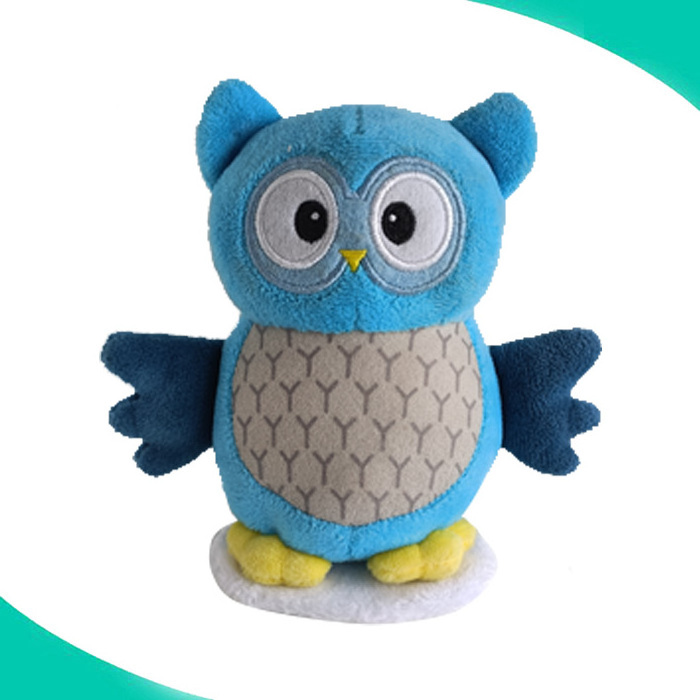 Wholesale Custom cute 5'' soft owl stuffed animal toys Mini Magnetic shoulder plush