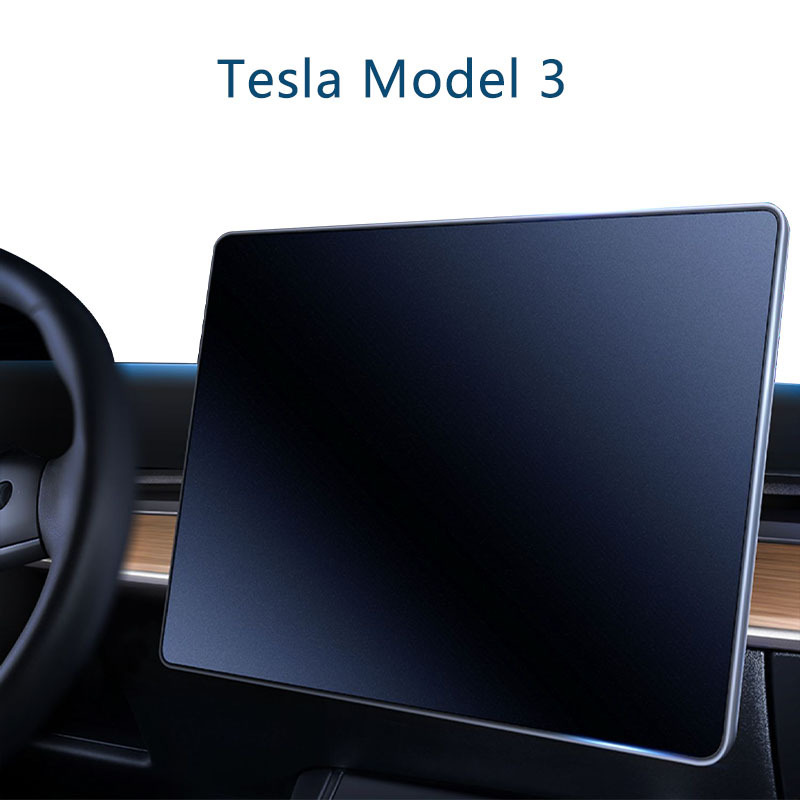 High Clear Tempered Glass  Car Navigation Screen Protector For Tesla Model 3 / Y