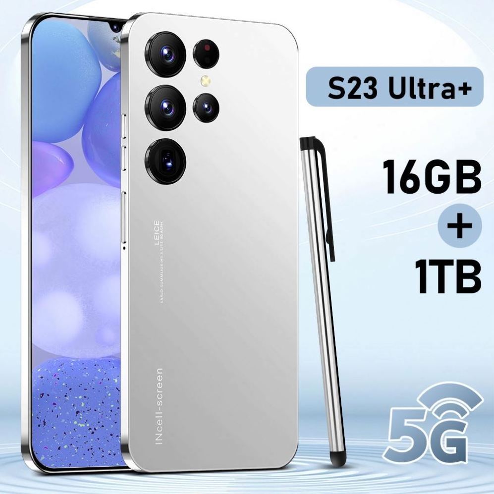 Hot Selling S23+ ULTRA Original 16gb+512gb 48MP+100MP Fingerprint Unlock 7300mAh Android 12.0 Cell Phone Smart Mobile Phone