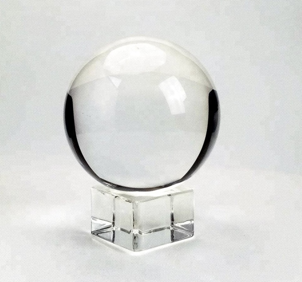 Honor Of Crystal Hot Selling Small Crystal Ball Sphere Glass Stand 3d Laser Engraving Crystal Ball