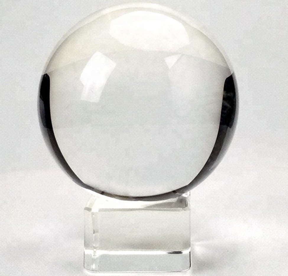 Honor Of Crystal Hot Selling Small Crystal Ball Sphere Glass Stand 3d Laser Engraving Crystal Ball