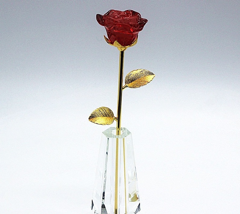 Honor Of Crysal Home Crystal Ornaments Romantic Valentine's Day Gifts Rose Crystal Crafts