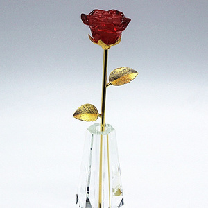 Honor Of Crysal Home Crystal Ornaments Romantic Valentine's Day Gifts Rose Crystal Crafts