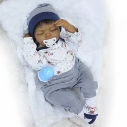 New Design Movable Eyes Blinking Baby Cute Simulation Reborn Baby Doll With Clothes