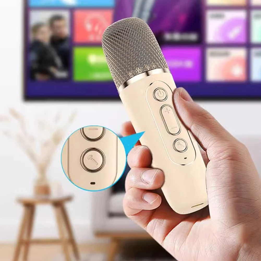 K12 Speaker High-end Bluetooth Audio Small Home Ktv Karaoke Microphone Professional Children's Singing Bluetooth Speaker Column