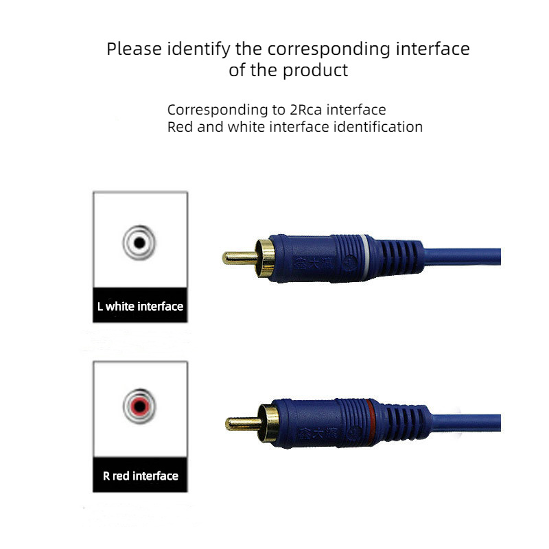 RCA to RCA AV Audio Cable Male to Male Connector audio Cable for TV,Car, computer,DVD,multimedia,etc 2rca audio cable