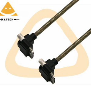 USB industrial camera data cable USB 3.0 micro data cable 90 degree elbow with screw for fixation