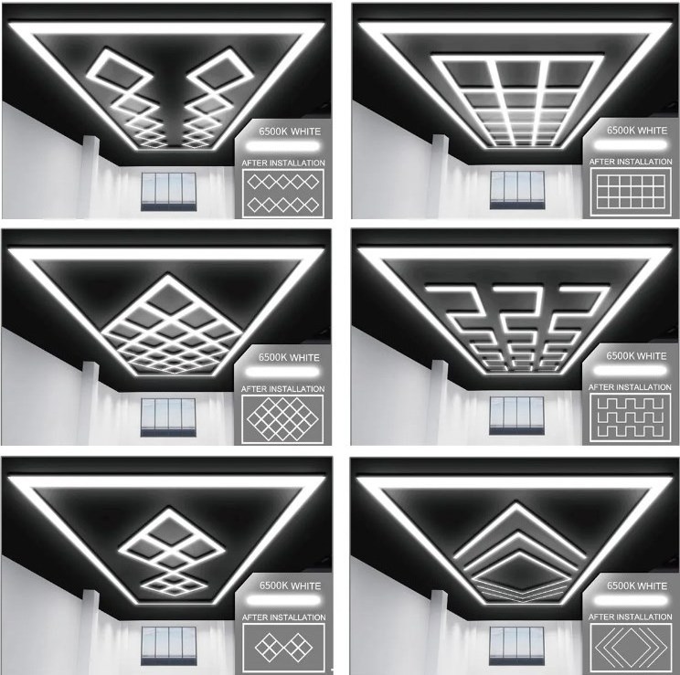 Best Selling Living Room Ceiling Lighting DIY Led Garage Hexagon Gym Office LED Lights