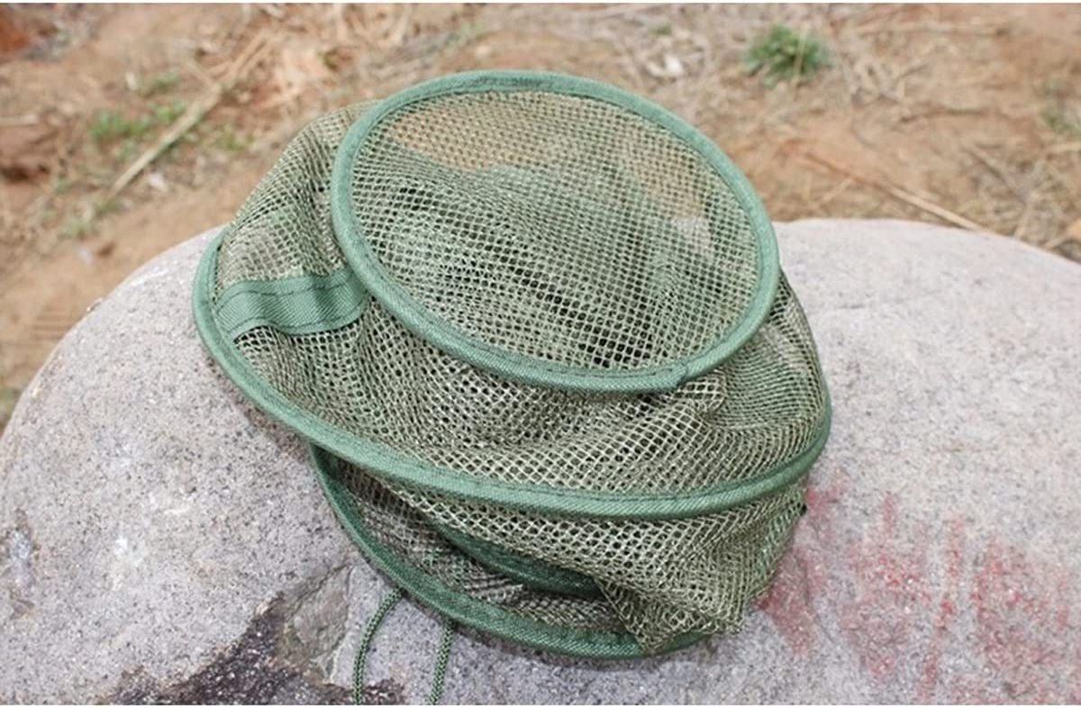 Fishing net portable durable keeping fishes smelt shrimps crab lobsters minnows bottle-shaped collapsible mesh fishing cage S