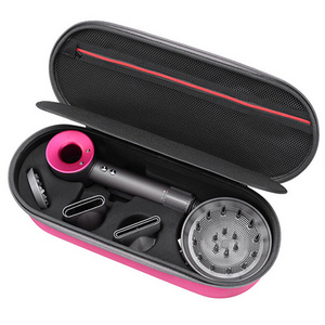 Custom lady women hair dryer brush professional EVA storage case thermal travel carry bag with handle for dyson