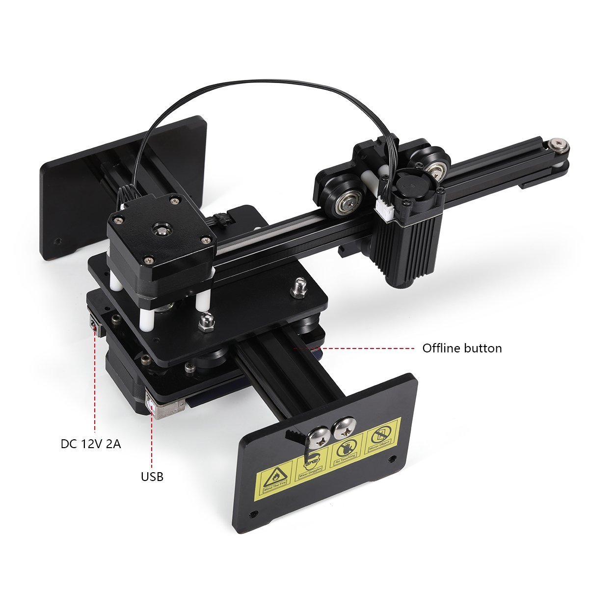 2021 newest popular B25425 mini 10w Small desktop rubber stamp making machine wood laser engraving engraver machine price