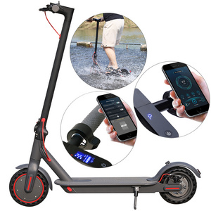 2022 New AOVOPRO IP65 waterproof electric Scooter 31km/h 350w 8.5 inch non-slip solid tire Escooter with phone app lock