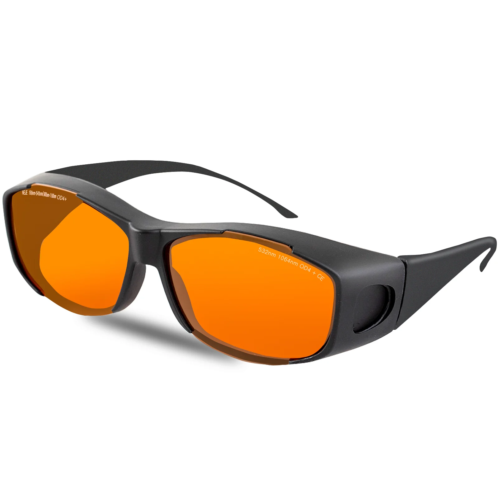 NEJE OD 4+ 190nm-540nm/900nm-1100nm Wavelength UV/Purple and Blue Laser Safety Glasses (Orange)