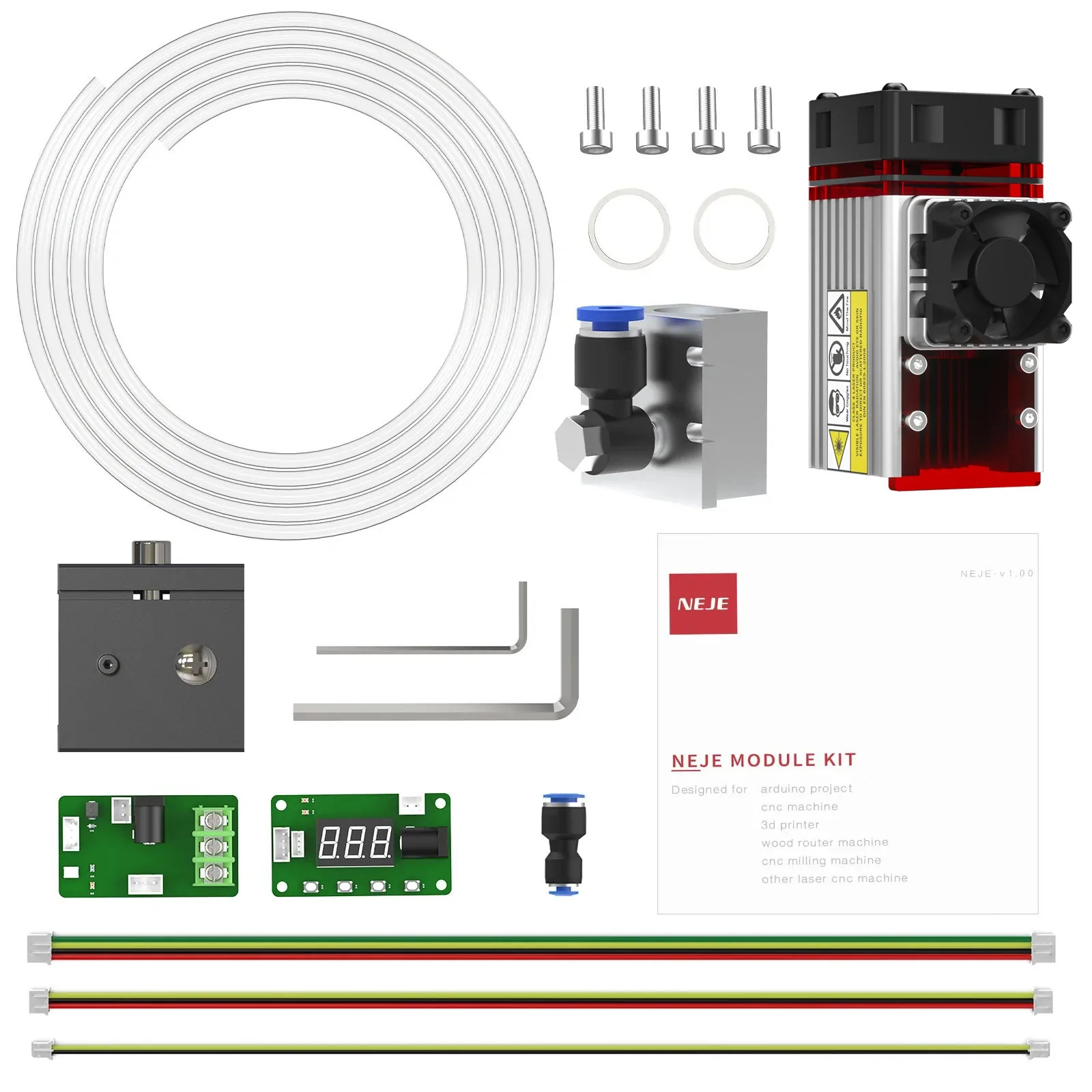 NEJE A40640 LASER ENGRAVER CUTTER MODULE Head KITS 80W pro OUTPUT 2 LASER BEAM Laser Module WITH FAC TECH