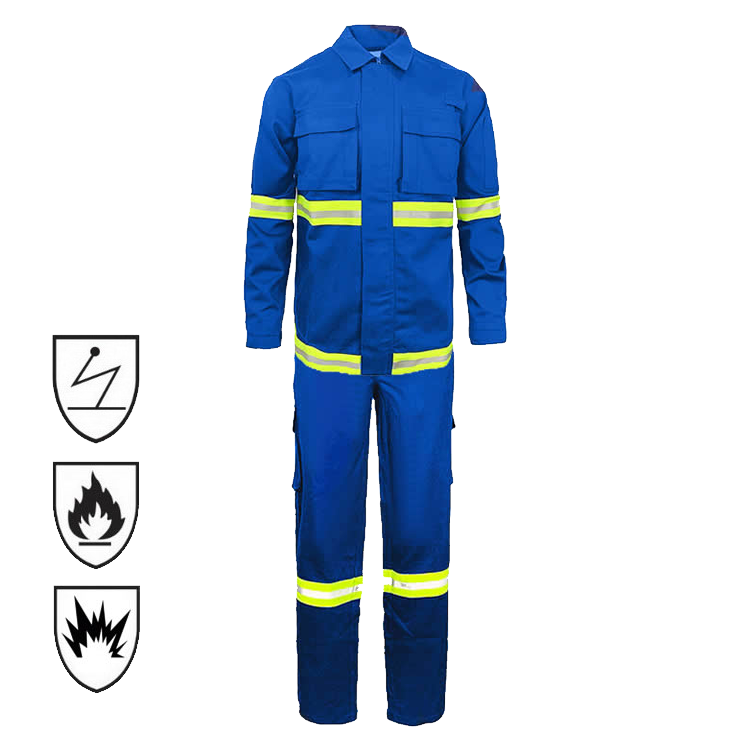 Factory Supply Two Piece Nomex Antistatic FRC FR Flame Retardant Fire Resistant Clothing