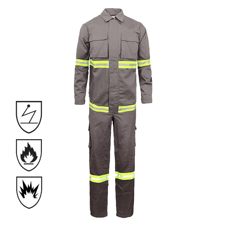 Factory Supply Two Piece Nomex Antistatic FRC FR Flame Retardant Fire Resistant Clothing