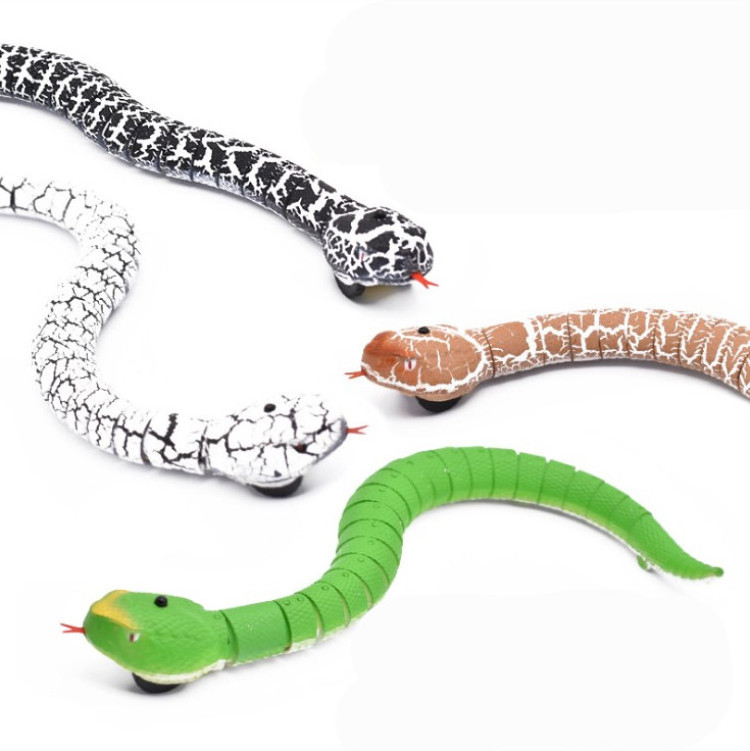 3 Functions Lifelike RC Infrared Remote Control Snake Electronic Toy Snakes