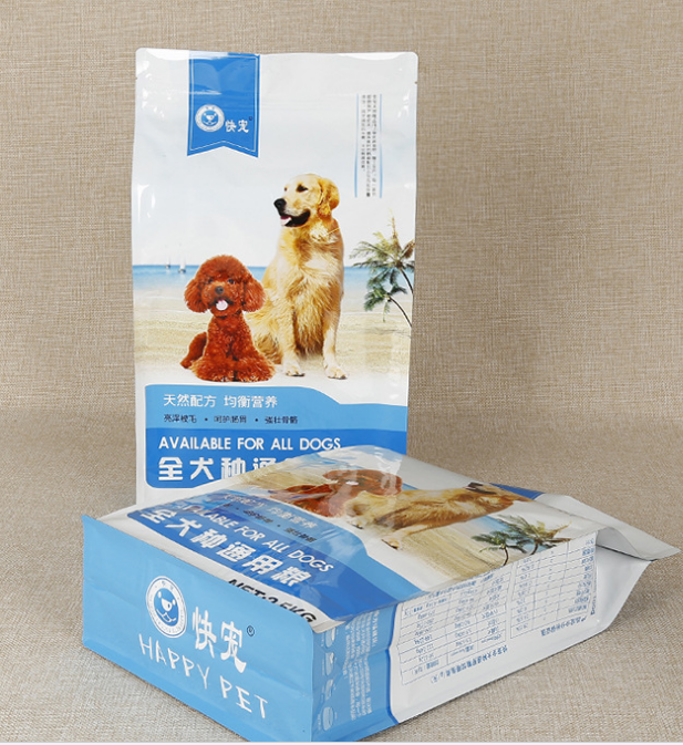 Resealable big pedigree dog food bag custom food safe plastic bags