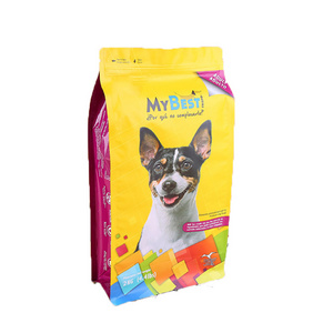 Resealable big pedigree dog food bag custom food safe plastic bags