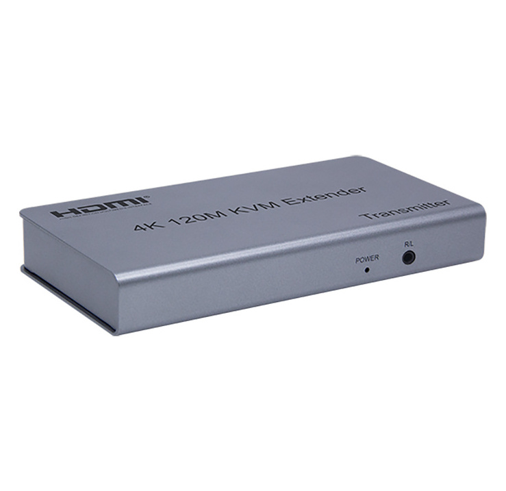 4K 120M HDTV  KVM Extender over IP Featuring IR and USB for Audio & Video Accessories